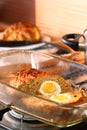 Meat loaf with egg Royalty Free Stock Photo