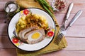 Meat Loaf with egg Royalty Free Stock Photo