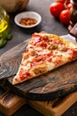 Meat lover pizza with pepperoni, ham and sausage Royalty Free Stock Photo