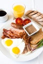 Meat Lover's Breakfast Royalty Free Stock Photo