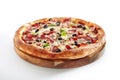 Meat Mix Pizza with Parma Ham Royalty Free Stock Photo