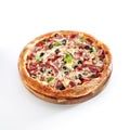 Meat Mix Pizza with Parma Ham Royalty Free Stock Photo