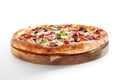 Meat Mix Pizza with Parma Ham Royalty Free Stock Photo