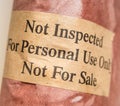 Meat not inspected Royalty Free Stock Photo