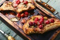 Meat pork in cherry sauce Royalty Free Stock Photo