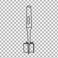 Meat and Potato Masher Thin Line Icon Concept Design