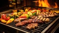 meat restaurant bbq food Royalty Free Stock Photo
