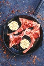 Meat on the rib of lamb Royalty Free Stock Photo