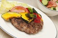 Meat rissole with vegetables Royalty Free Stock Photo