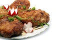 Meat rissoles with garden radish