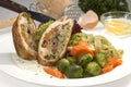 Meat roulade filed Royalty Free Stock Photo