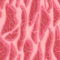 Meat seamless pattern. Pink texture of fresh pork meat. Vector b Royalty Free Stock Photo