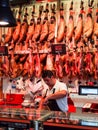 Meat shop in Madrid, Spain