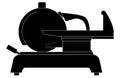 meat slicer vector silhouette, meat slicer glyph icon vector. meat slicer sign