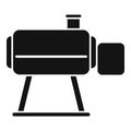 Meat smokehouse icon simple vector. Barrel oven