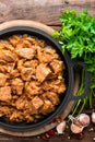 Meat stew with cabbage Royalty Free Stock Photo