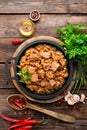 Meat stew with cabbage Royalty Free Stock Photo