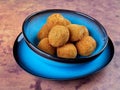 Meat-stuffed, breaded and fried olives Ascolana Olives