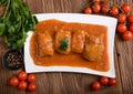 Meat stuffed cabbages Royalty Free Stock Photo
