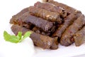 Meat stuffed grape leaves Royalty Free Stock Photo