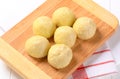 Meat stuffed potato dumplings Royalty Free Stock Photo