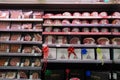 Meat, Supermarket, Butcher. Packets Of Meat At The Supermarket. Meat Aisle In Supermarket. Packaged Meats In Supermarket