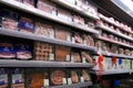 Meat, Supermarket, Butcher. Packets Of Meat At The Supermarket. Meat Aisle In Supermarket. Packaged Meats In Supermarket