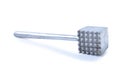 Meat tenderizer on white background Royalty Free Stock Photo