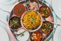 Meat thali Royalty Free Stock Photo