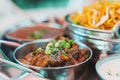 Meat thali Royalty Free Stock Photo