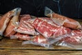 The meat is vacuum Packed Royalty Free Stock Photo