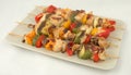 Meat and vegetable kebab