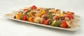 Meat and vegetable kebab Royalty Free Stock Photo