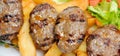 Meatball balls from traditional Turkish cuisine dishes, grilled meatballs, Turkish izgara kofte