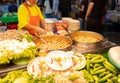 Meatball in fish soup a pot eaten with rice noodles in fish curry sauce with vegetables Royalty Free Stock Photo