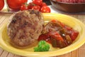 Meatball with Letscho Royalty Free Stock Photo