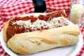 Meatball Parmigiana Sandwich Royalty Free Stock Photo
