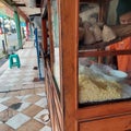 meatball seller on the side of the road, one of the street food in Indonesia