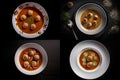 Meatball Soup, Mexican Albondigas, Spicy Food with Meat Balls, Meatball Soup, Abstract Generative Ai Illustration Royalty Free Stock Photo