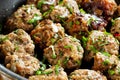 Meatballs Cooking Royalty Free Stock Photo