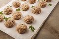 Meatballs cooking Royalty Free Stock Photo