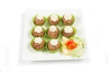 Meatballs cupcakes Royalty Free Stock Photo