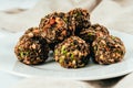 Meatballs, Mushrooms And Quinoa Royalty Free Stock Photo