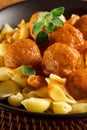 Meatballs and pasta Royalty Free Stock Photo