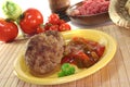 Meatballs with Ratatouille Royalty Free Stock Photo