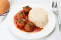 Meatballs with rice