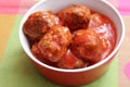 Meatballs with a sauce of tomatoes Royalty Free Stock Photo