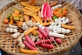 Meatballs, sausage, Dumpling, Imitation Crab Stick, and Vietnamese Pork Sausage steamed Royalty Free Stock Photo