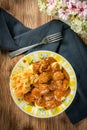 Meatballs with silesian noodles