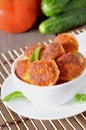 Meatballs in tomato sauce Royalty Free Stock Photo